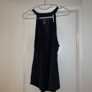 American Eagle Outfitters Charcoal Ribbed Tank Top